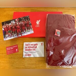 LFC Membership Scarf and Pin Liverpool Football Soccer READ DESCRIPTION